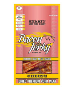 SNAKIT Sušená vepřová slanina Bacon Jerky Cheese 40g