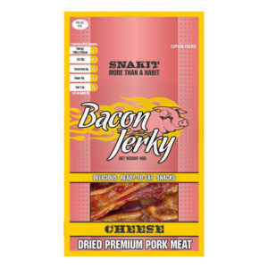 SNAKIT Sušená vepřová slanina Bacon Jerky Cheese 40g