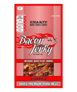 SNAKIT Sušená vepřová slanina Bacon Jerky Chilli 40g
