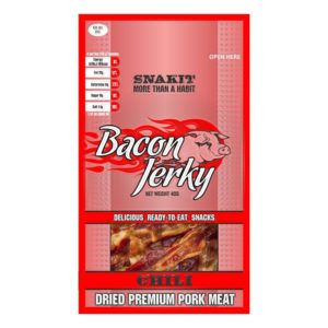 SNAKIT Sušená vepřová slanina Bacon Jerky Chilli 40g